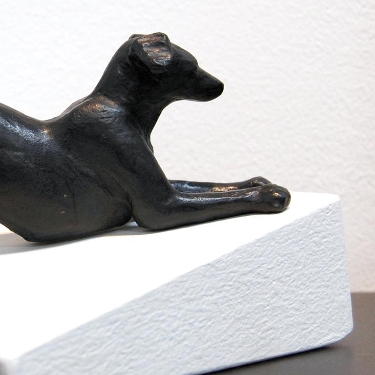 Stretching Dog Maquette  - Contemporary Sculpture by Gwynn Murrill