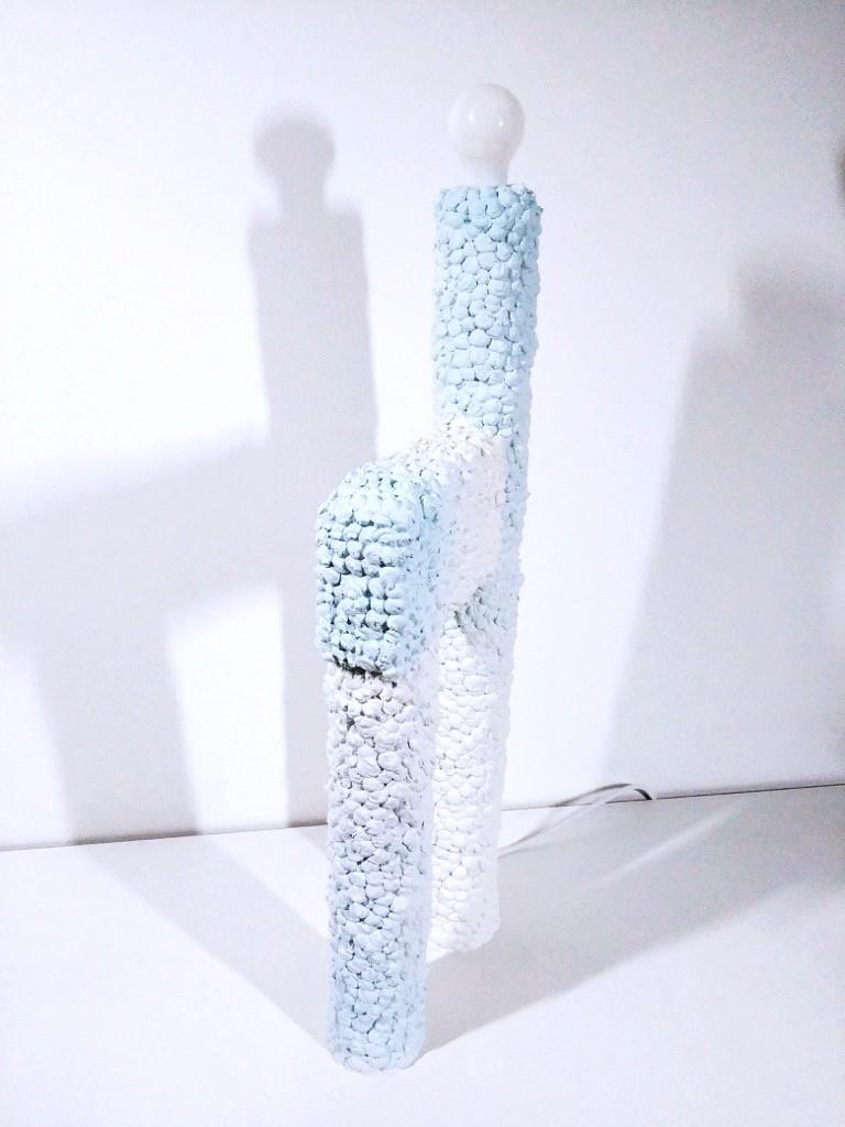 Modern Gy Sculpted Lamp by Johan Destrumelle