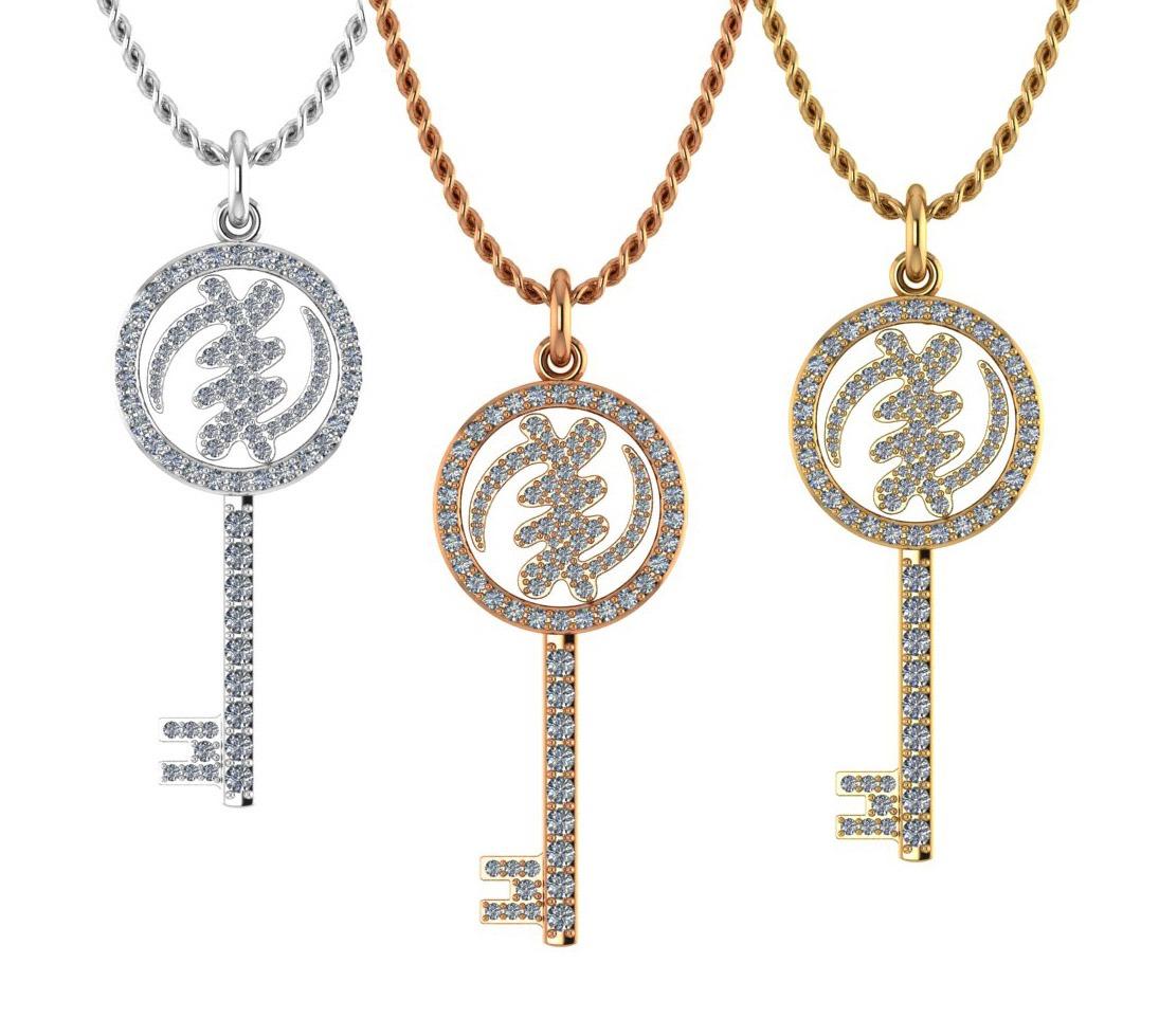 Gye Nyame Adinkra-Anhänger aus 18 Karat Roségold (Moderne) im Angebot