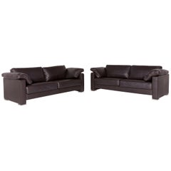 Gyform Composit A Divano 206 Leather Sofa Set Brown Dark Brown 2 Two-Seat