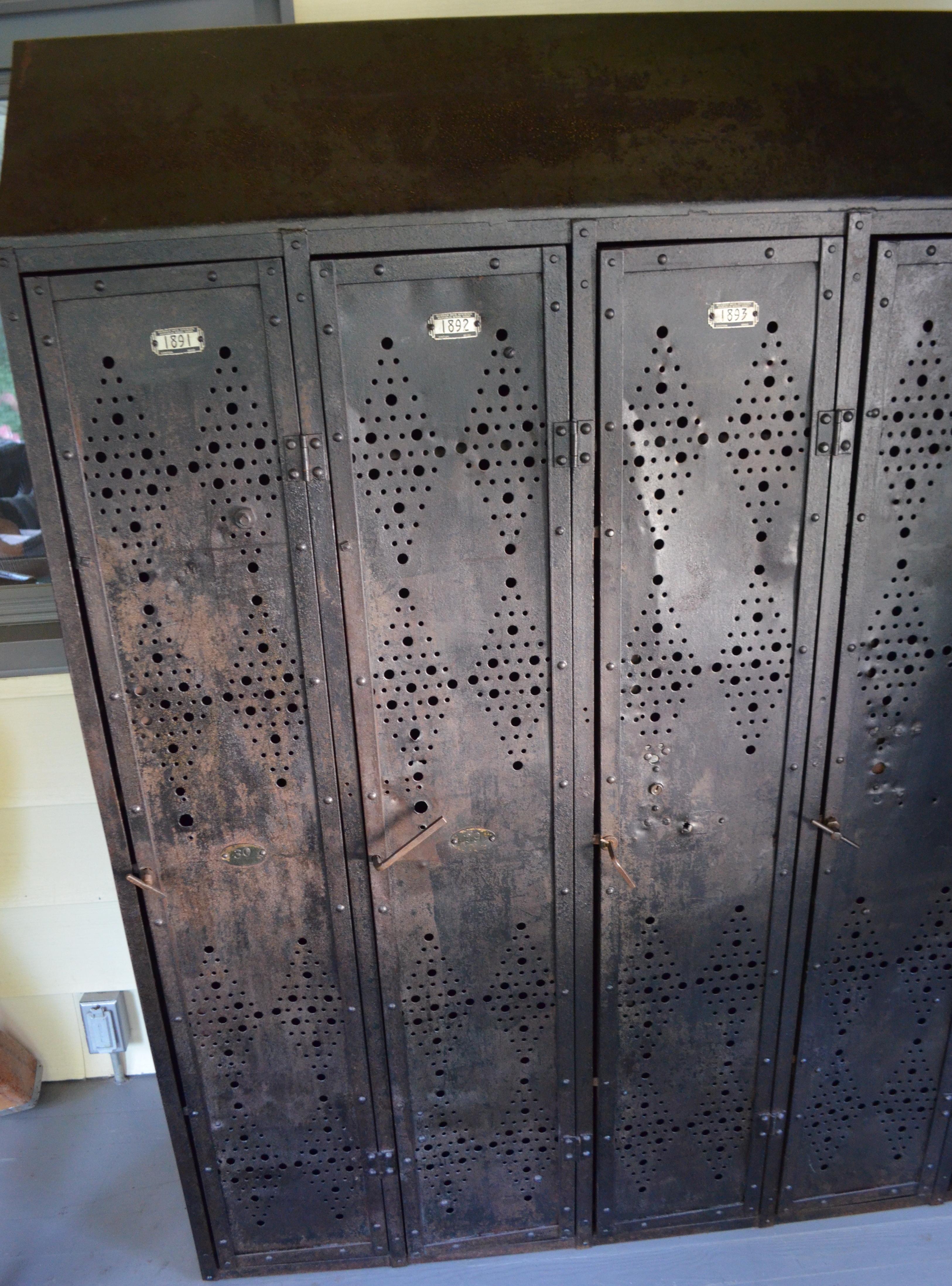 black gym lockers