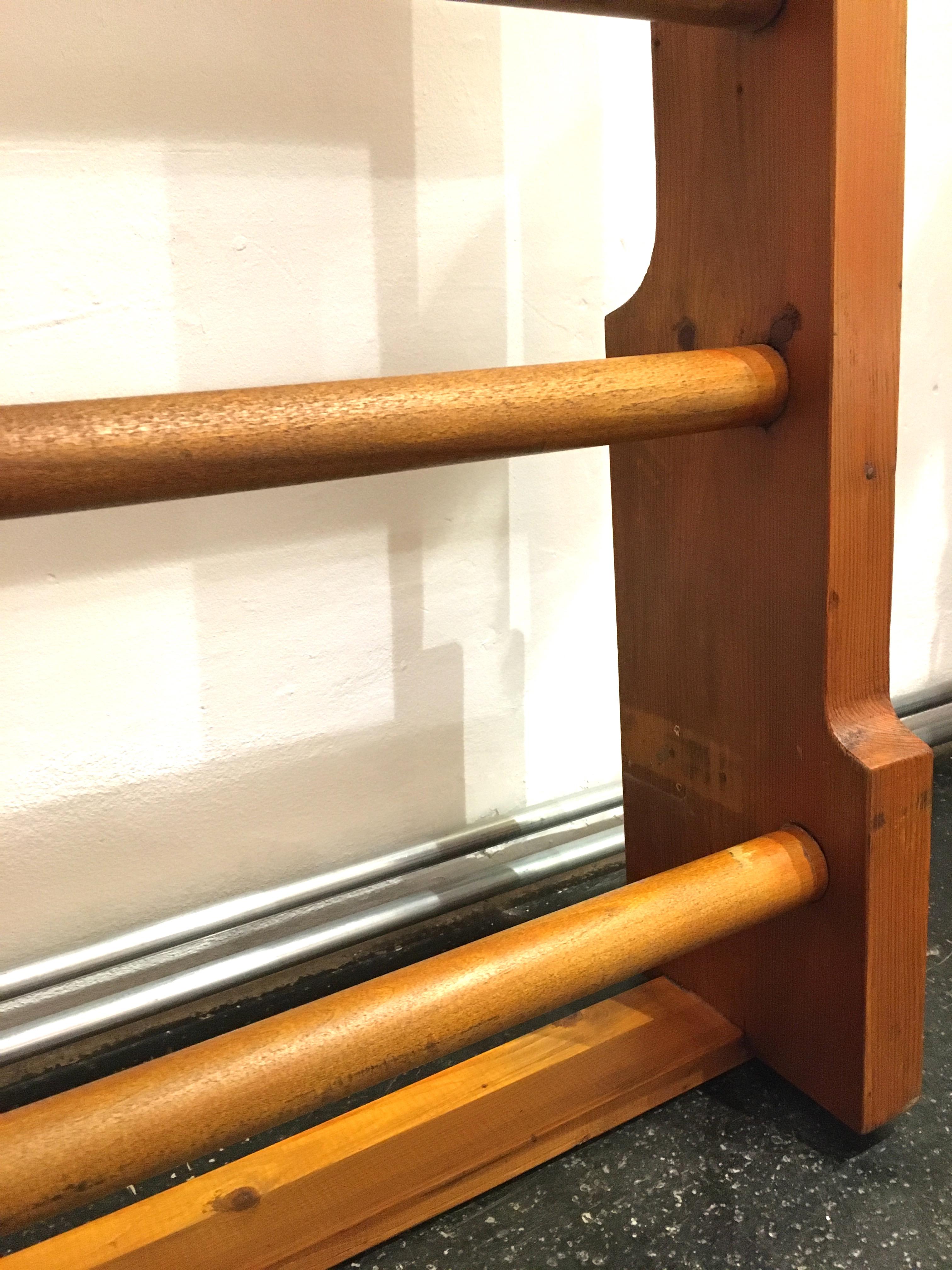 Mid-Century Modern Gym Wall Bars Restored, 1930s