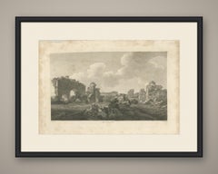 Gymnasium at Troas, Plate LIII, Antique Engraving after William Pars, 1797