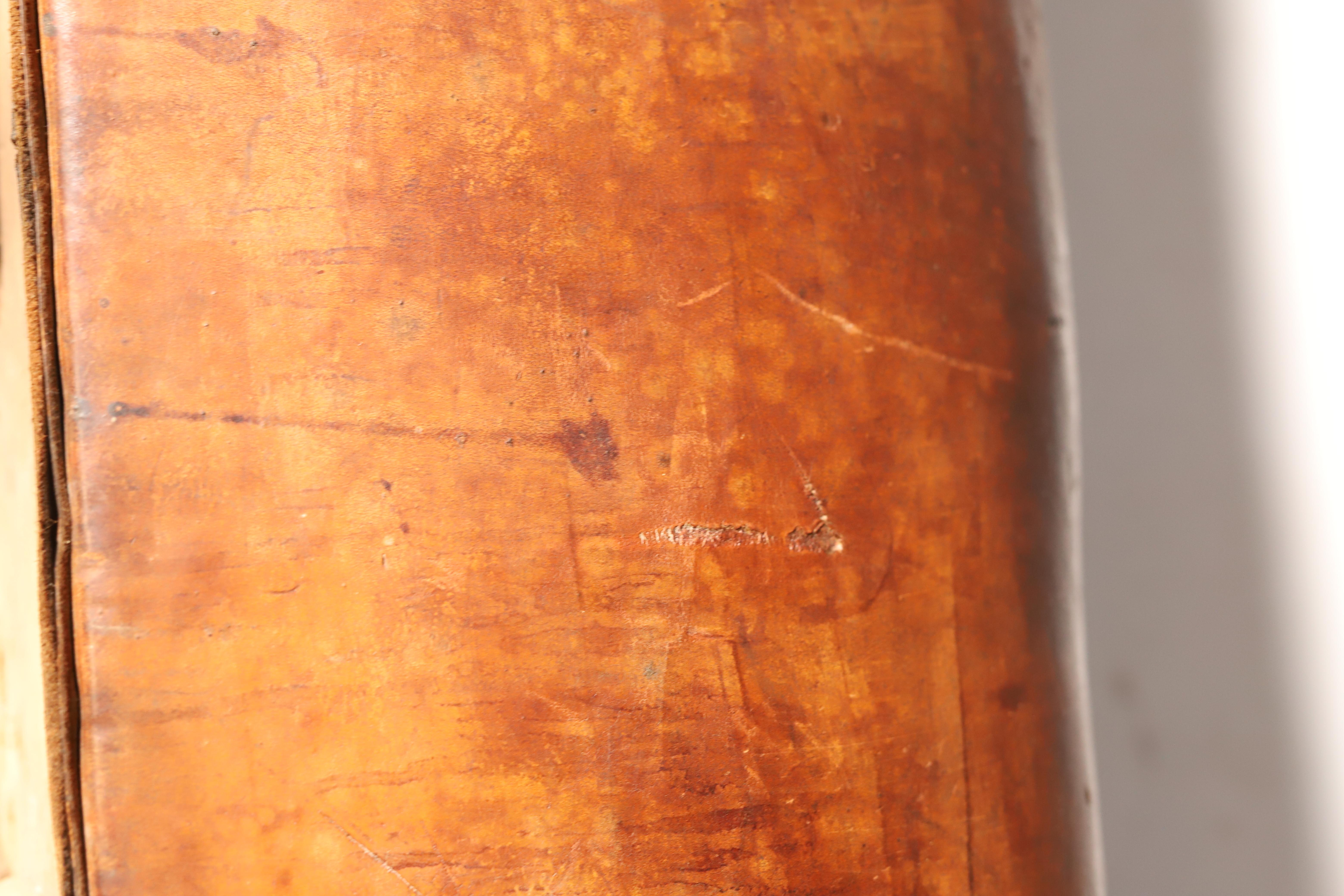 Gymnastische Pommel-Pferdenbank aus Leder  1920s im Angebot 3