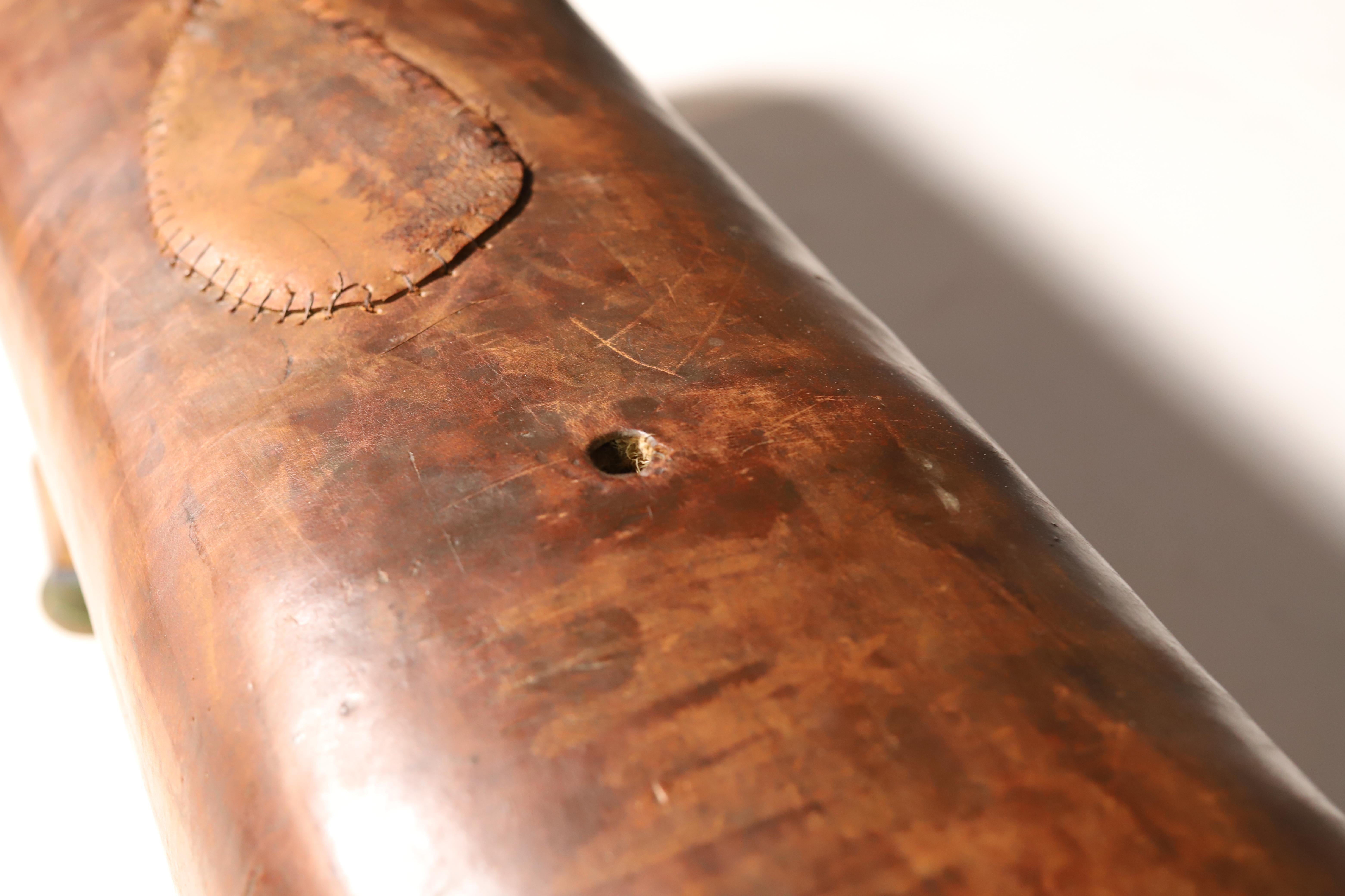 Gymnastische Pommel-Pferdenbank aus Leder  1920s im Angebot 5