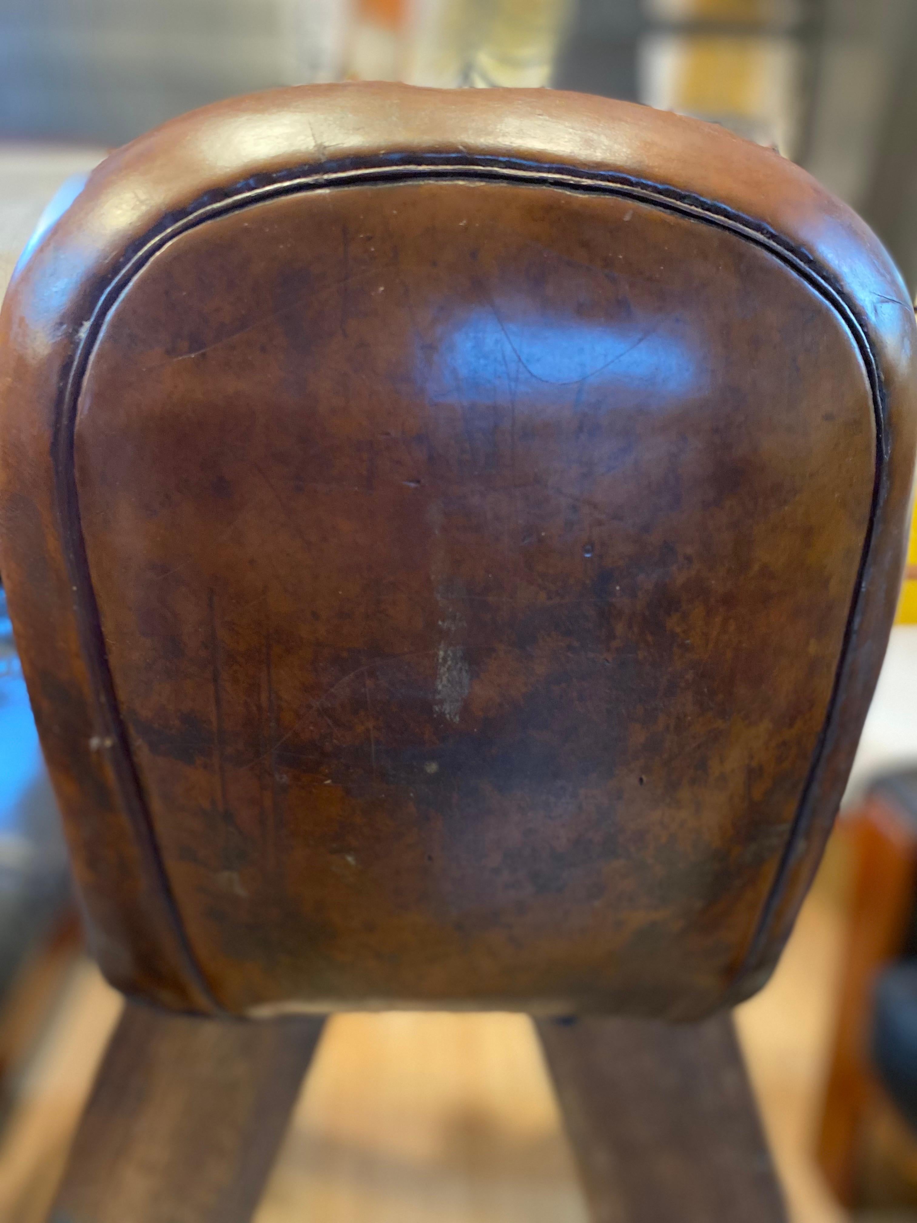 Gymnastic Leather Pommel Horse, England, Circa 1930s In Good Condition In San Antonio, TX