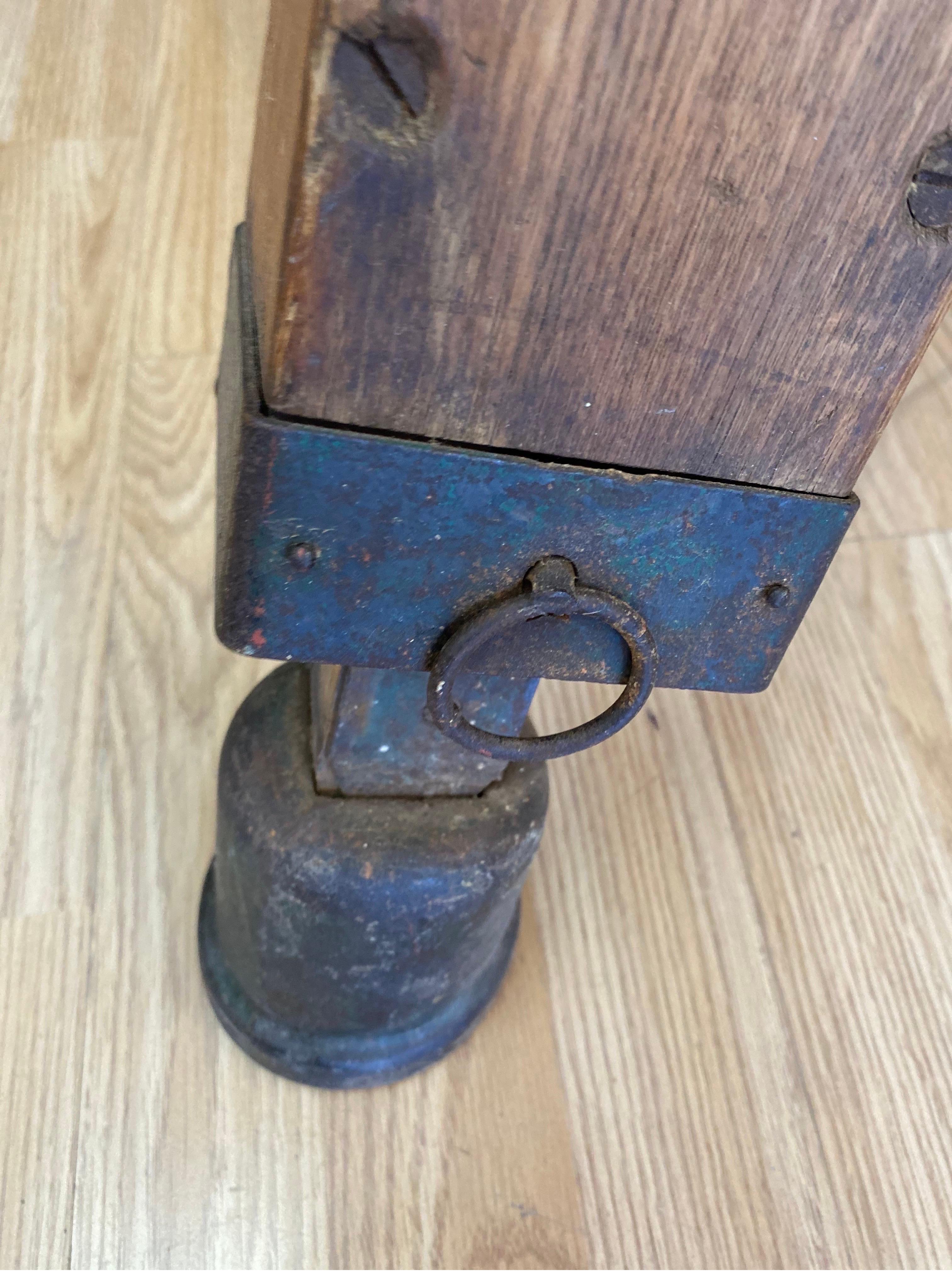 Mid-Century Modern Gymnastic Vintage Leather Pommel Horse