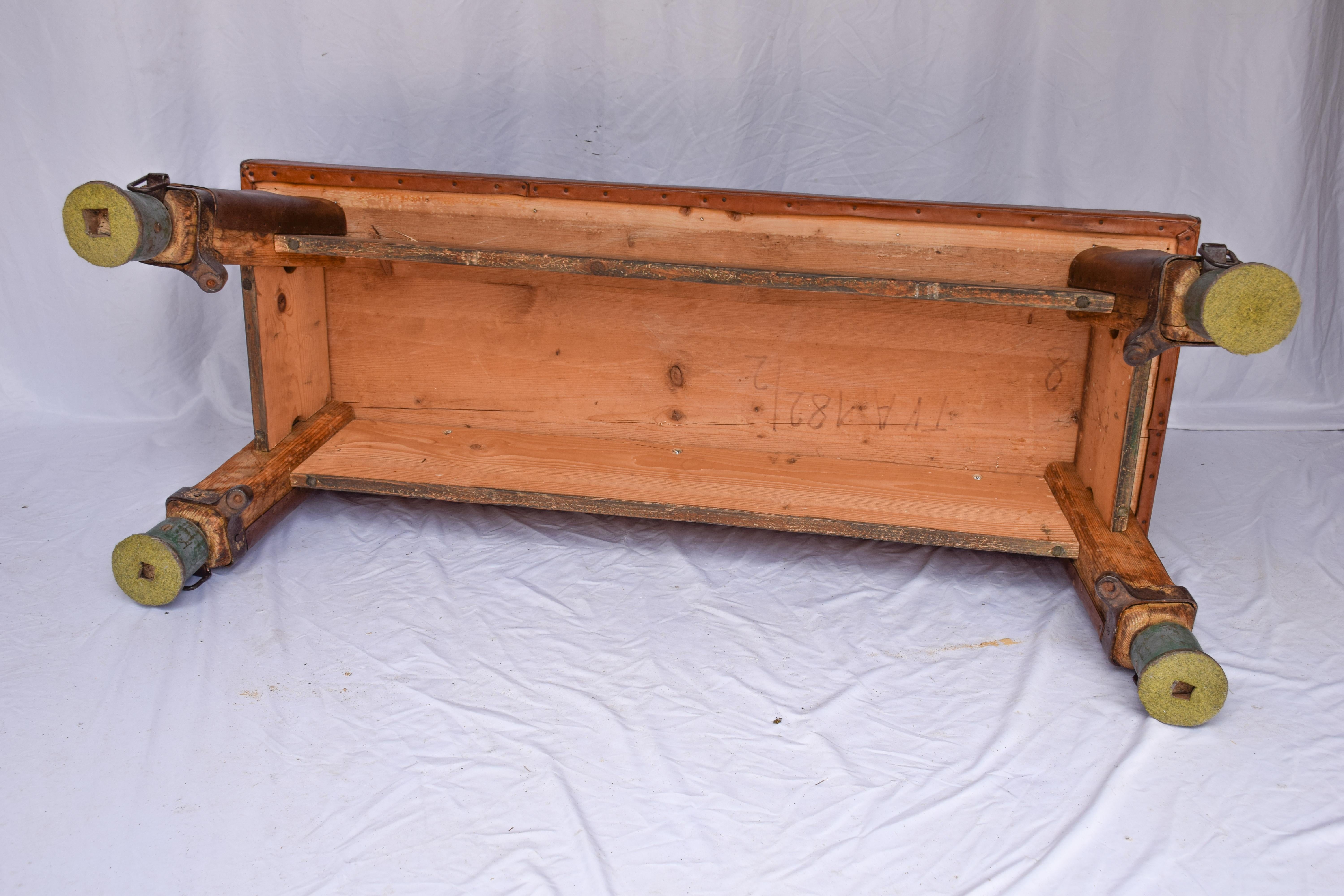 Gymnastic Vintage Leather Pommel Horse 4