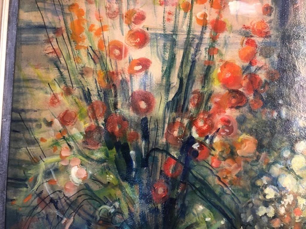 GYORGY RUZICSKAY (1896-1993)

  Very well known Hungarian Artist.
His works widely represented in the multiple galleries and private collections. 

“FLEURS”, c. 1960s

   19” x 28.5”, overall size is 25” x 34”
Signed lower right
