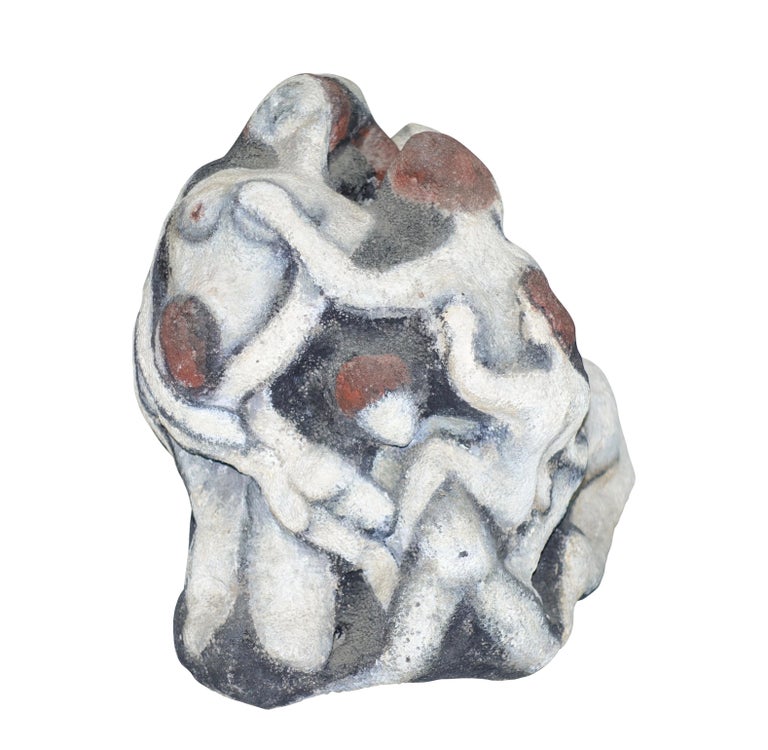 Gypsum Figural Sculpture by M. Coleman, American 20th Century For Sale at 1stdibs