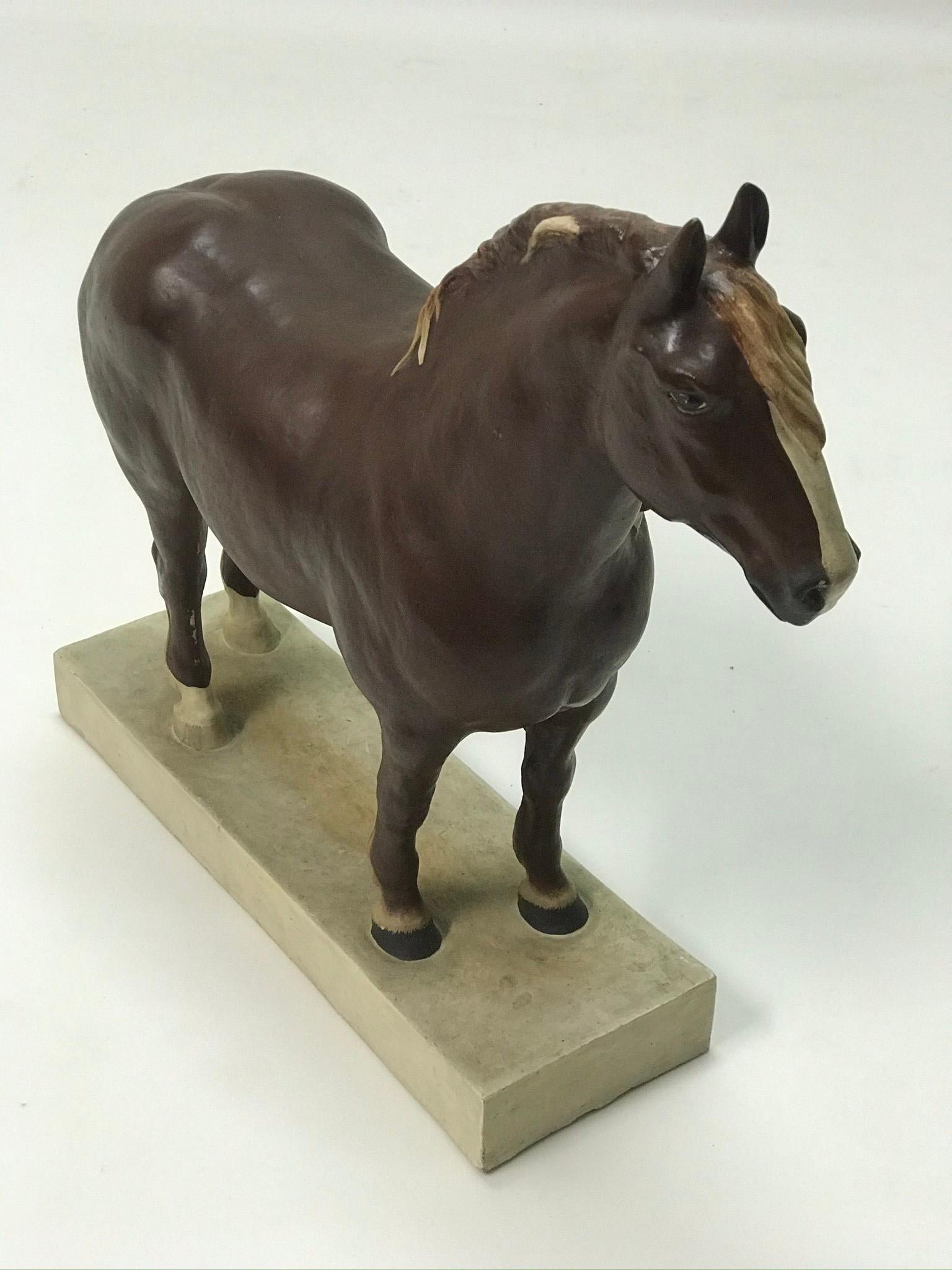 Czech Gypsum School Model of a Horse, 