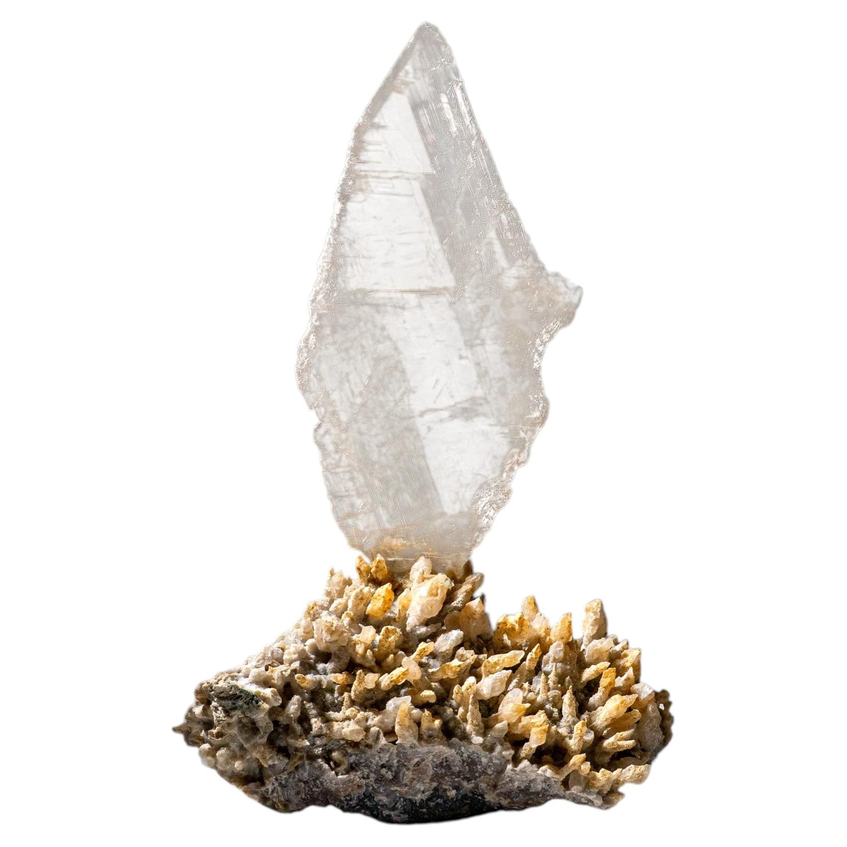 Gypsum Var. Selenite on Matrix from Rio Grande do Sul, Brazil (29.5 lbs)