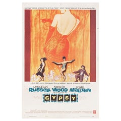 Retro "Gypsy" 1962 US One Sheet Film Poster