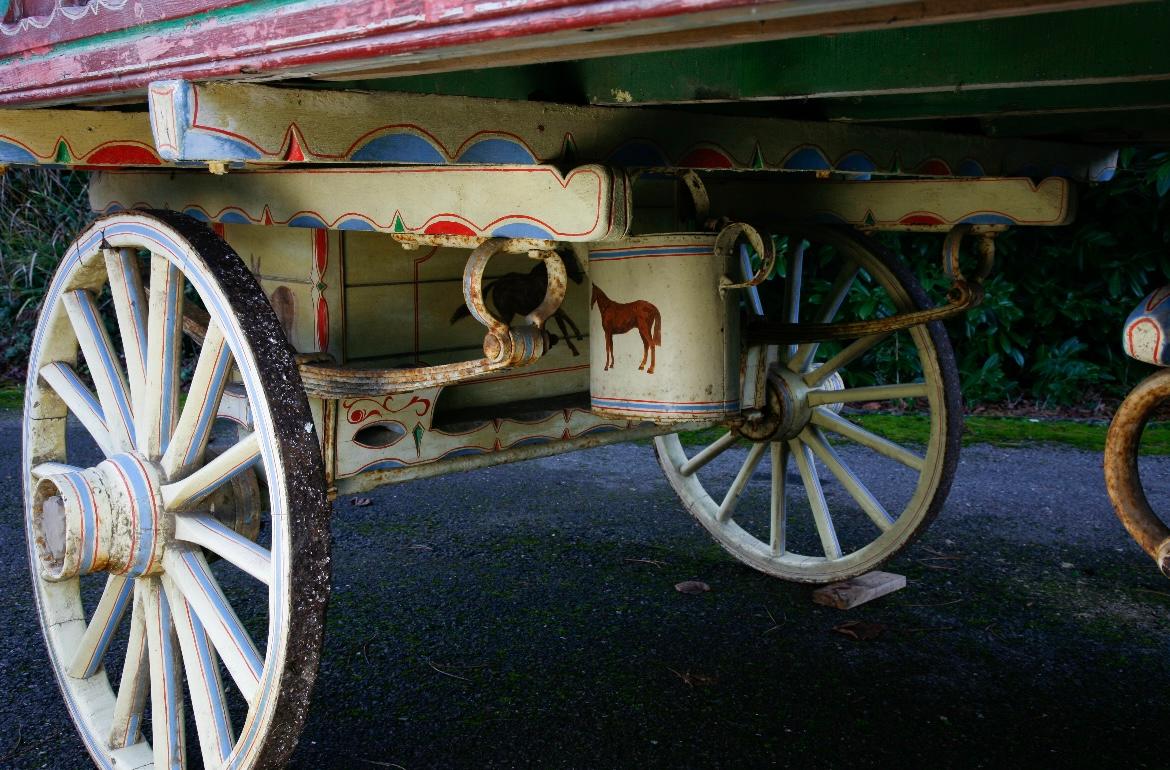 Carved Gypsy Caravan Circa 1900 - Built by Watts of Bridgewater For Sale