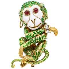 Gypsy Monkey Brooch