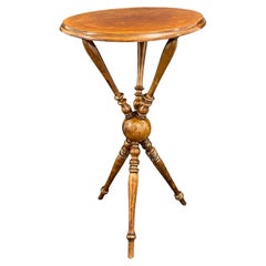 Gypsy Style Wine or Side Table, Antique German, 1900s