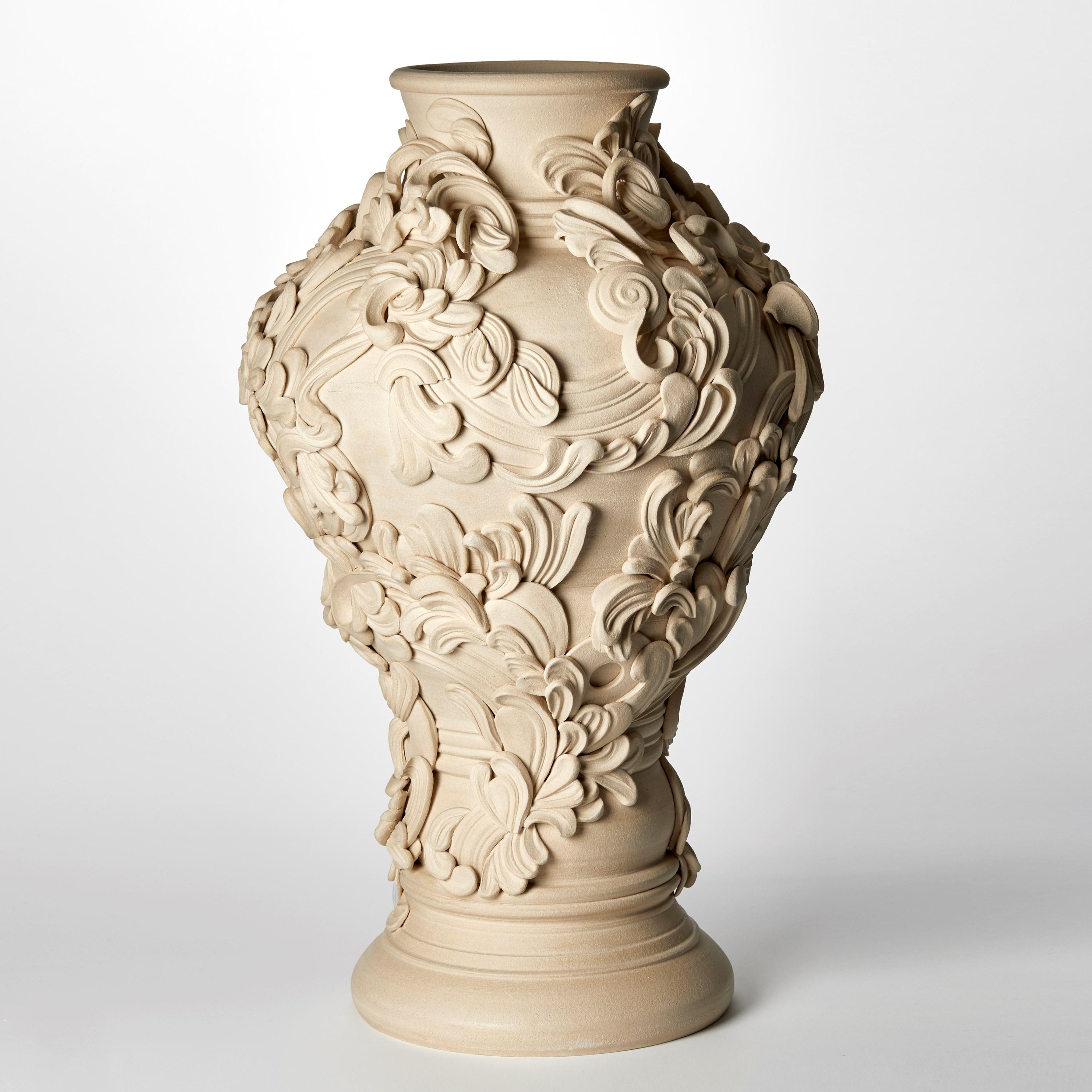 Organic Modern Gyratory IV, a large ceramic architectural sculptural vessel by Jo Taylor For Sale