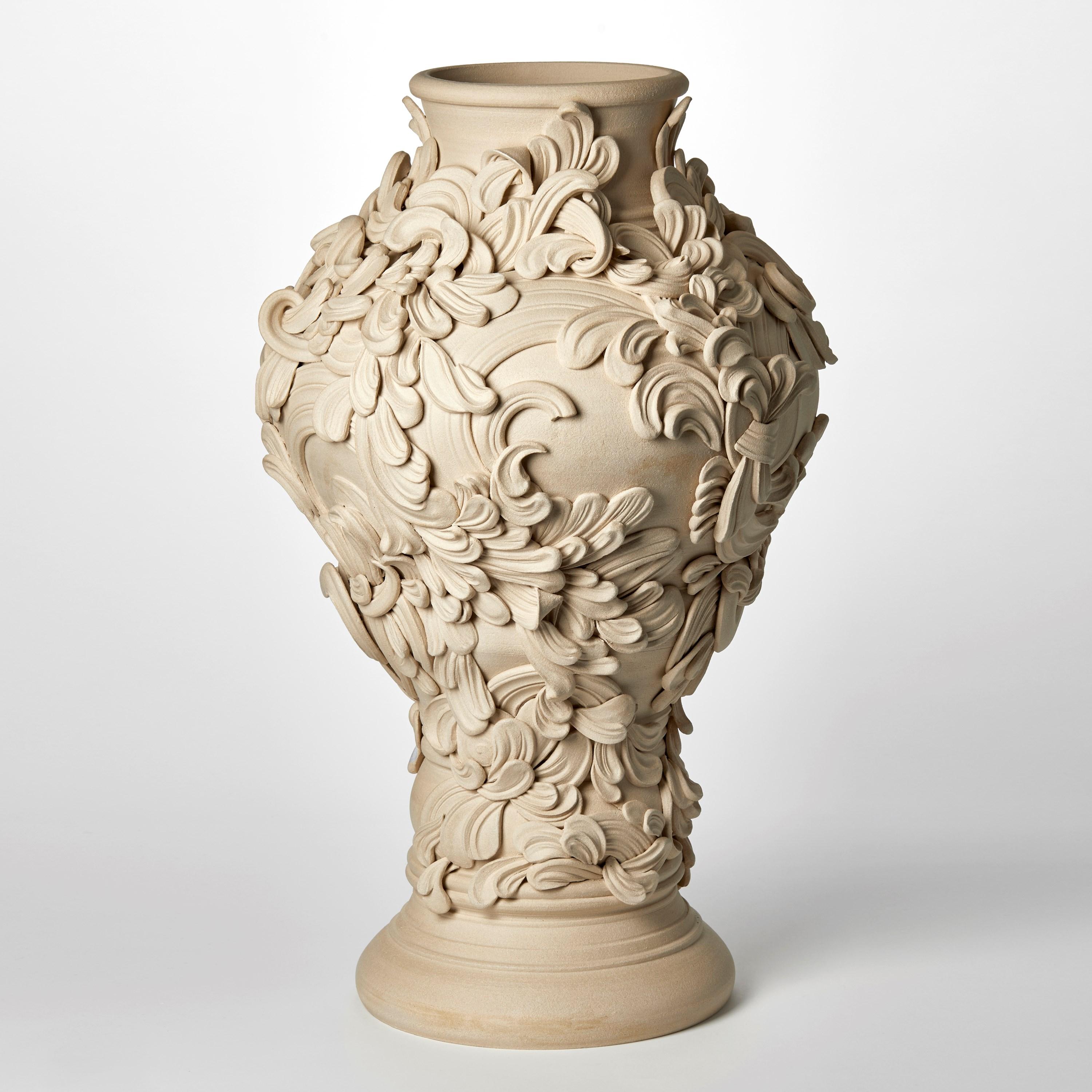 British Gyratory IV, a large ceramic architectural sculptural vessel by Jo Taylor For Sale
