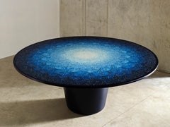 Gyro, Round Mosaic Table in Recycled Ocean Plastic Terrazzo by Brodie Neill