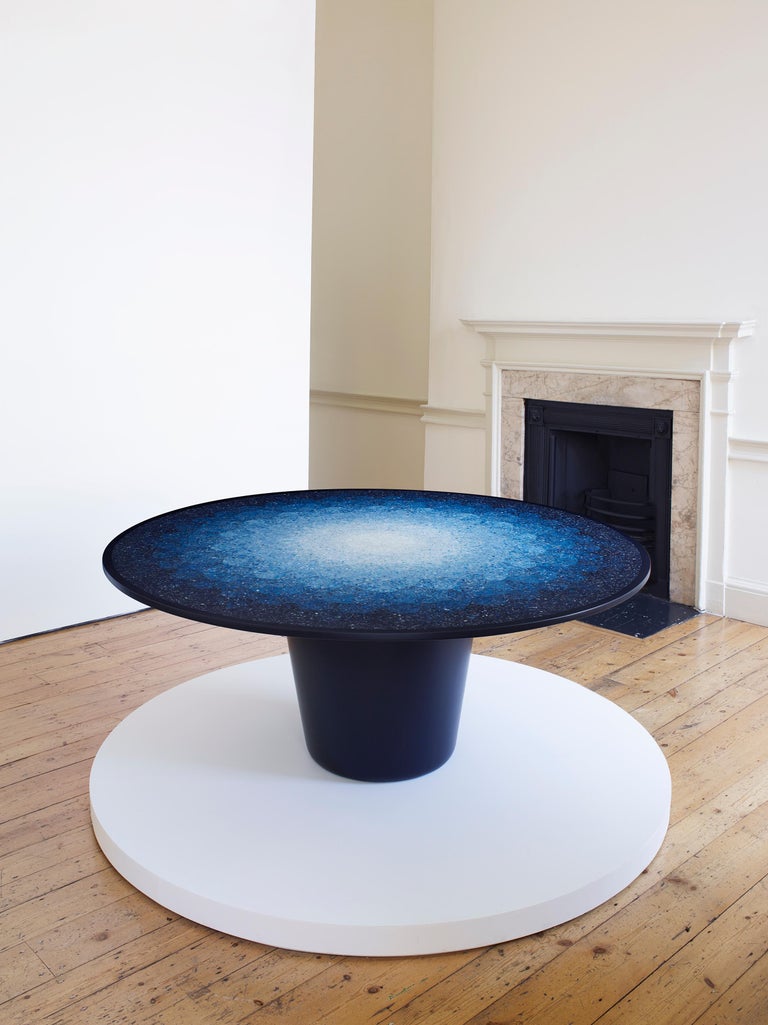 British Gyro, Round Mosaic Table in Recycled Ocean Plastic Terrazzo by Brodie Neill For Sale