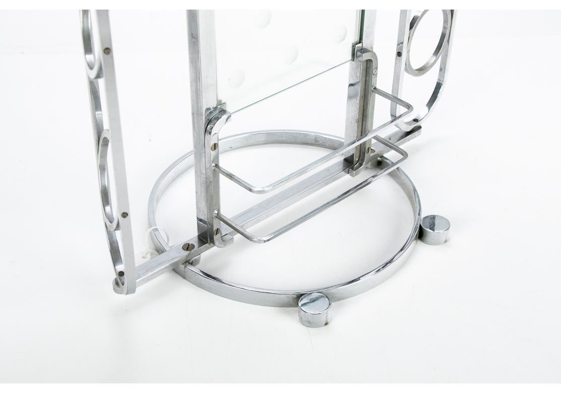 Gyroscopic Art Deco Era Cocktail Serving Caddy For Sale 2