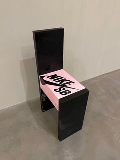 Gyuhan Lee Arm Chair, Pink & Black
