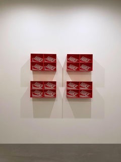 Gyuhan Lee Objeto de pared Nike, rojo