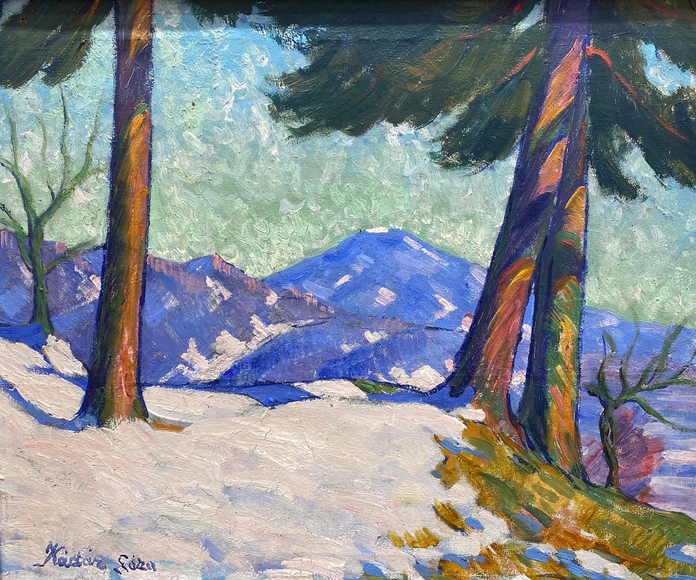 Géza Kádár Landscape Painting - The Forest