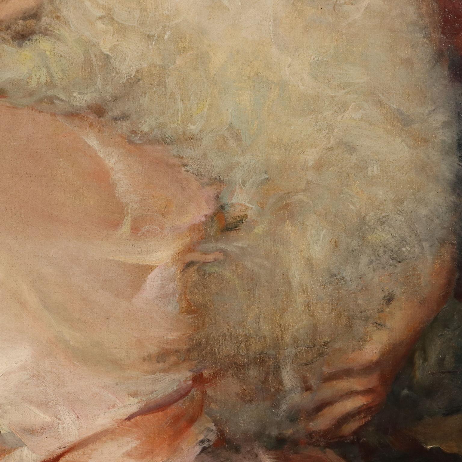 Porträt einer Dame mit kleinem Hund 1934 im Angebot 2