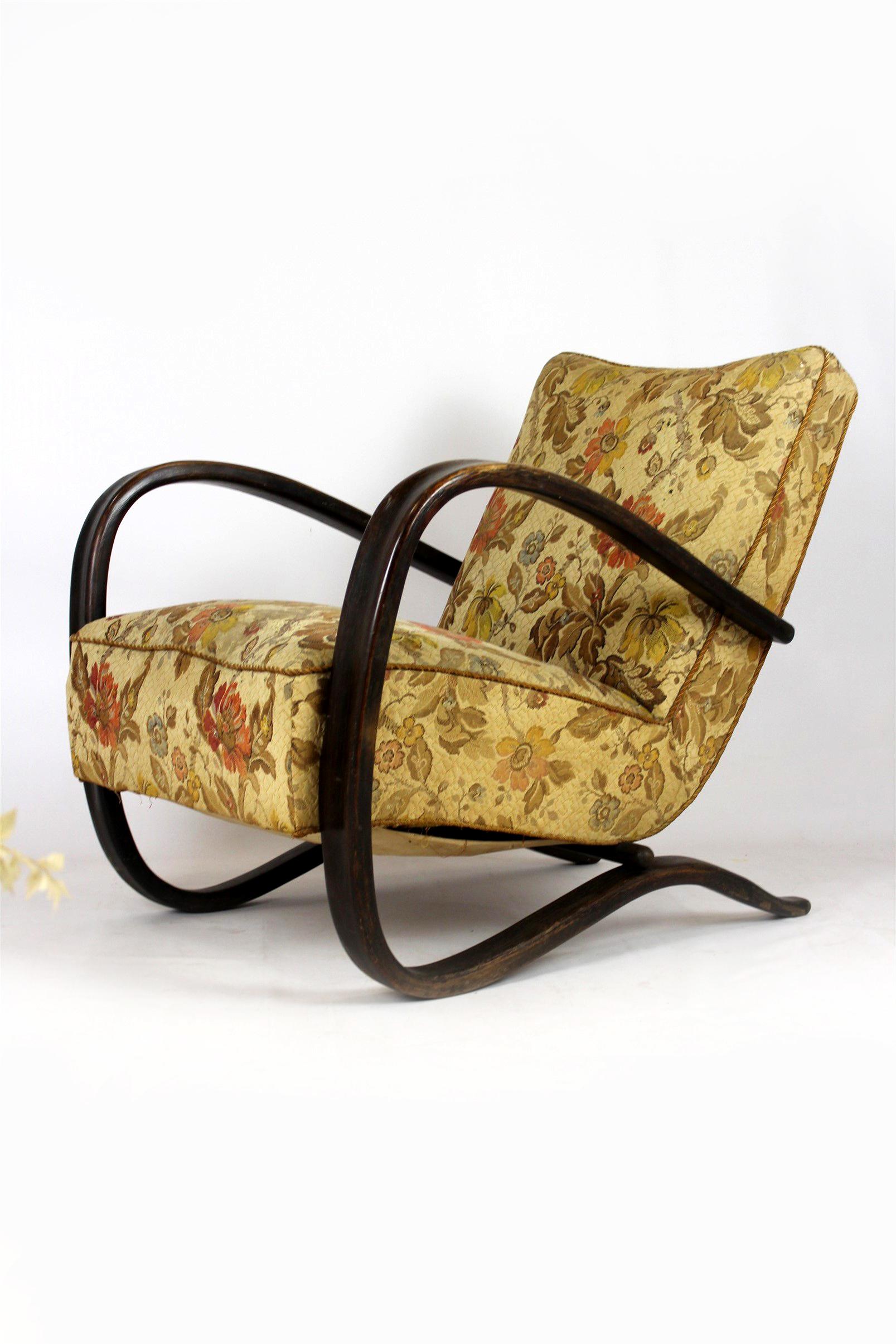 Sillón H-269 de Jindřich Halabala, años 30 en venta 7