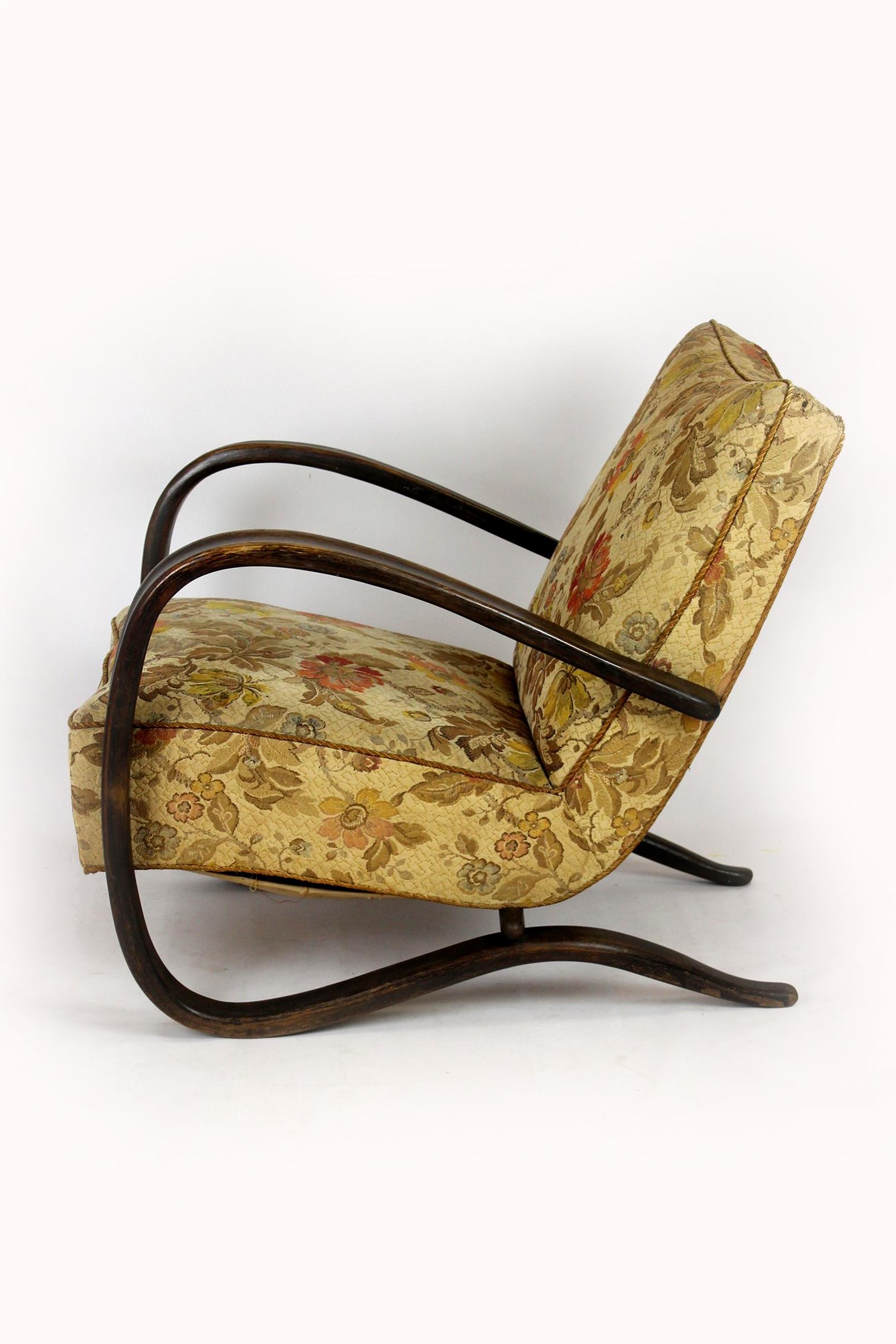 Sillón H-269 de Jindřich Halabala, años 30 en venta 8
