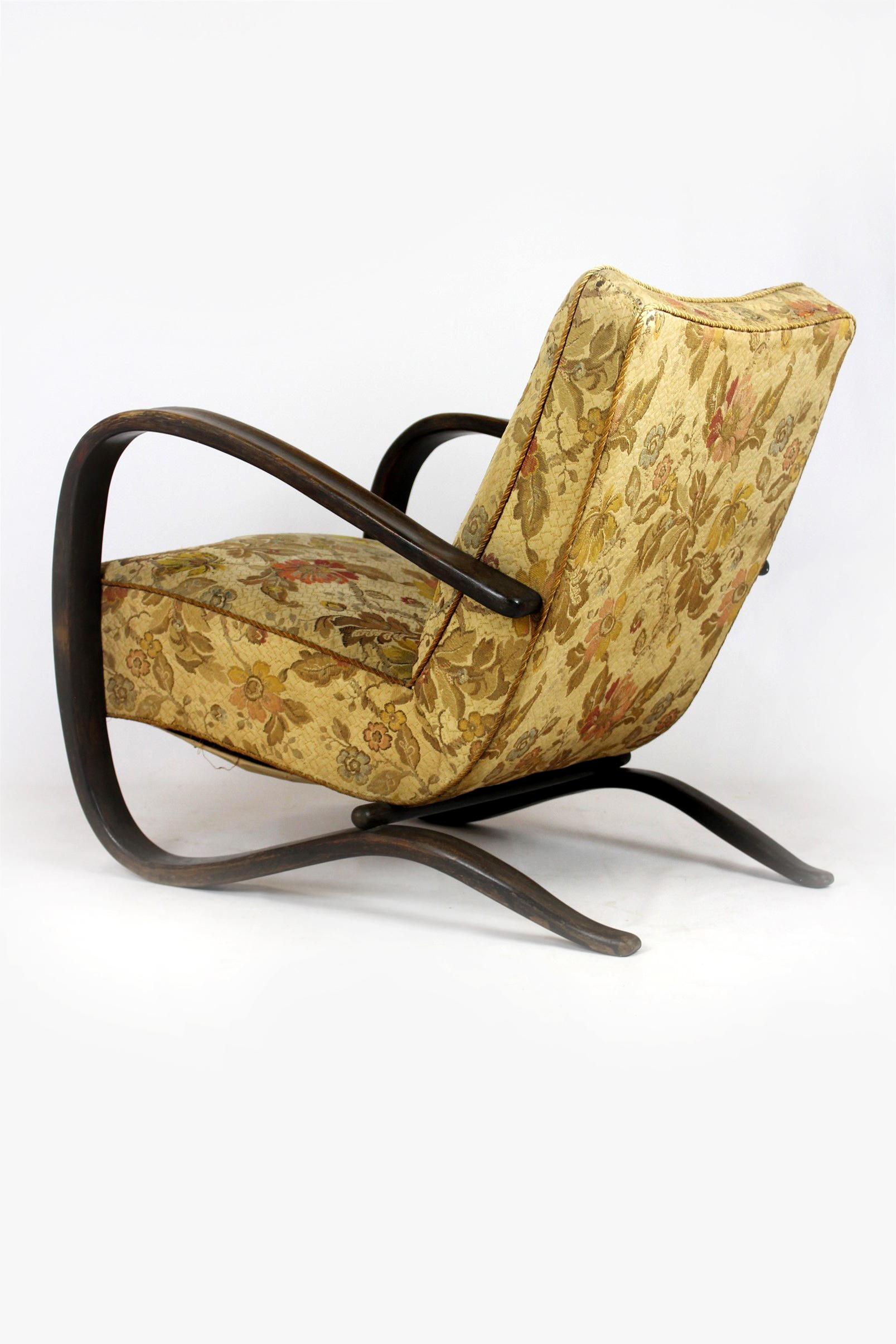 Sillón H-269 de Jindřich Halabala, años 30 en venta 10