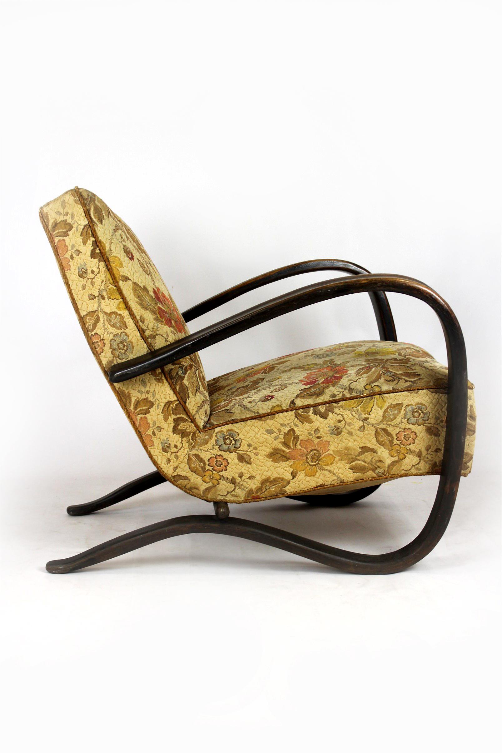 Sillón H-269 de Jindřich Halabala, años 30 en venta 13