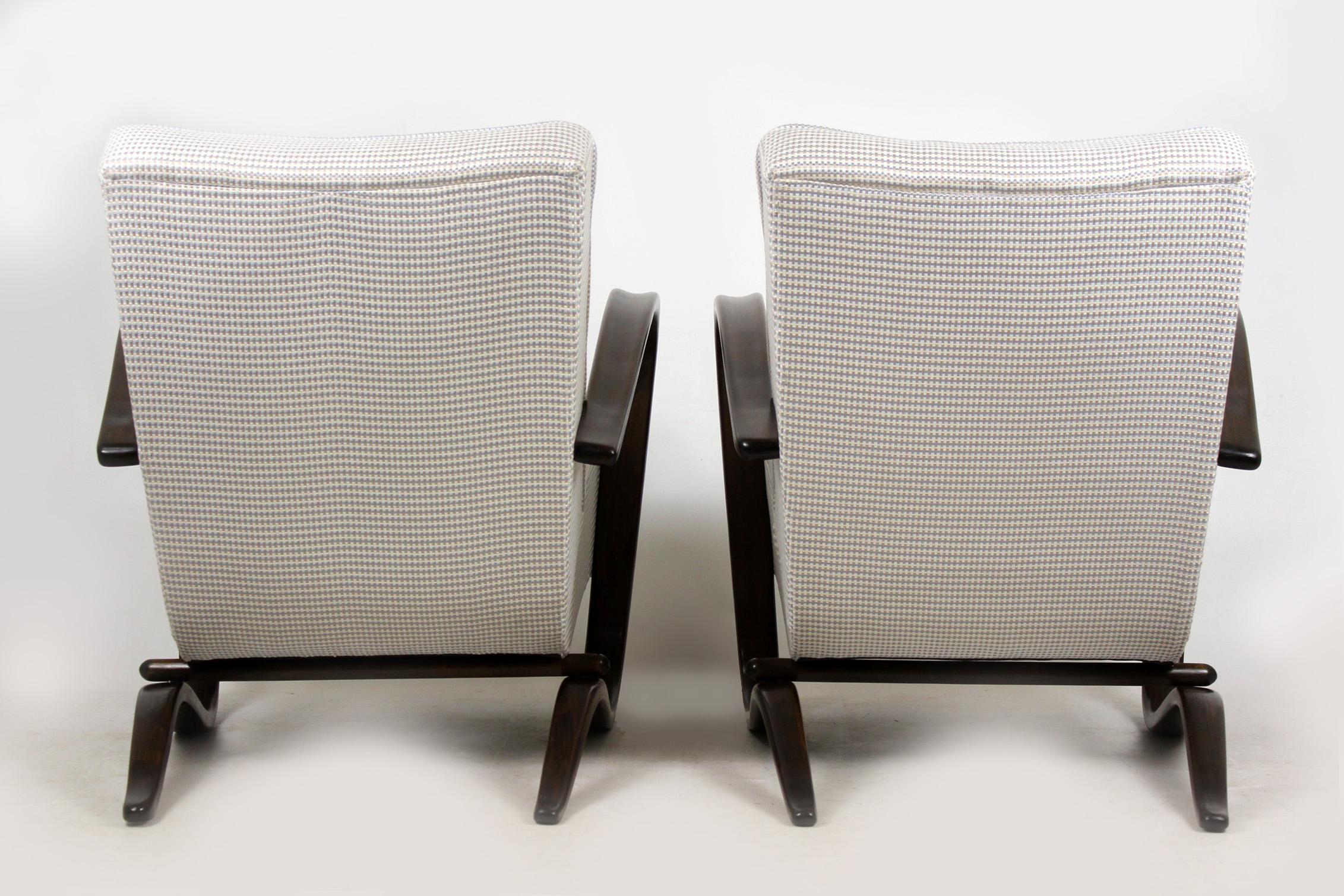 H-269 Armchairs by Jindrich Halabala, 1930s, Set of Two 1