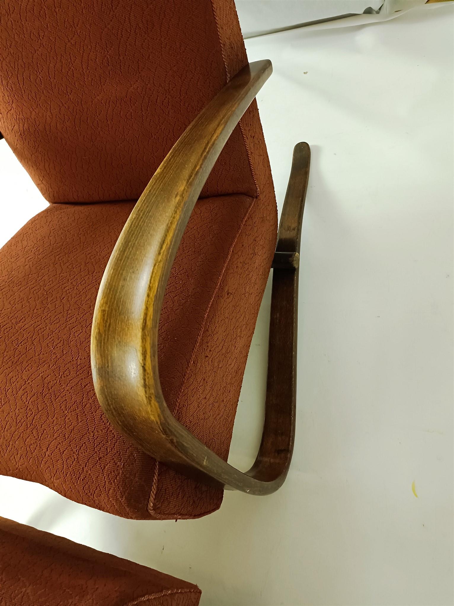 H. H. 69 Poltrone di Jindřich Halabala, anni '30, set di due in vendita 2