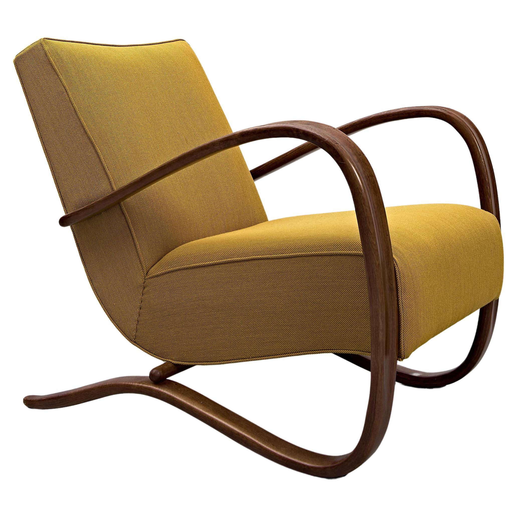 H-269 Lounge Chair by Jindrich Halabala, 1940s For Sale