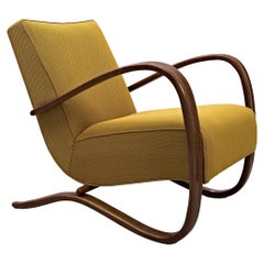 Vintage H-269 Lounge Chair by Jindrich Halabala, 1940s