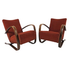 H 269 Lounge Chairs by Jindrich Halabala, 1930s, Set of 2