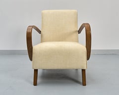 H-410 Bentwood Armchair by Jindřich Halabala, 1930s