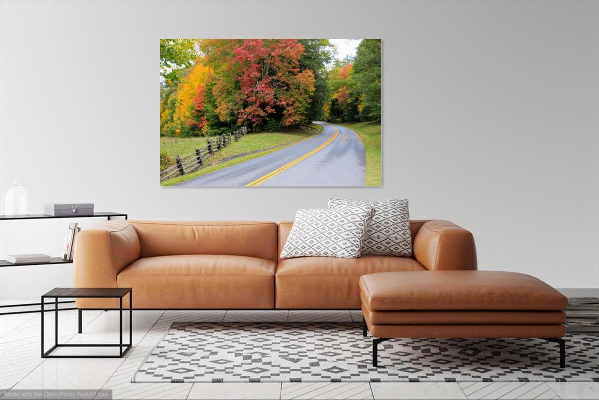 Blue Ridge Parkway Pullover- Landscape Photograph For Sale 1