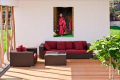 Monk in Waiting ; Trongza Dzong, Bhutan- Photographie