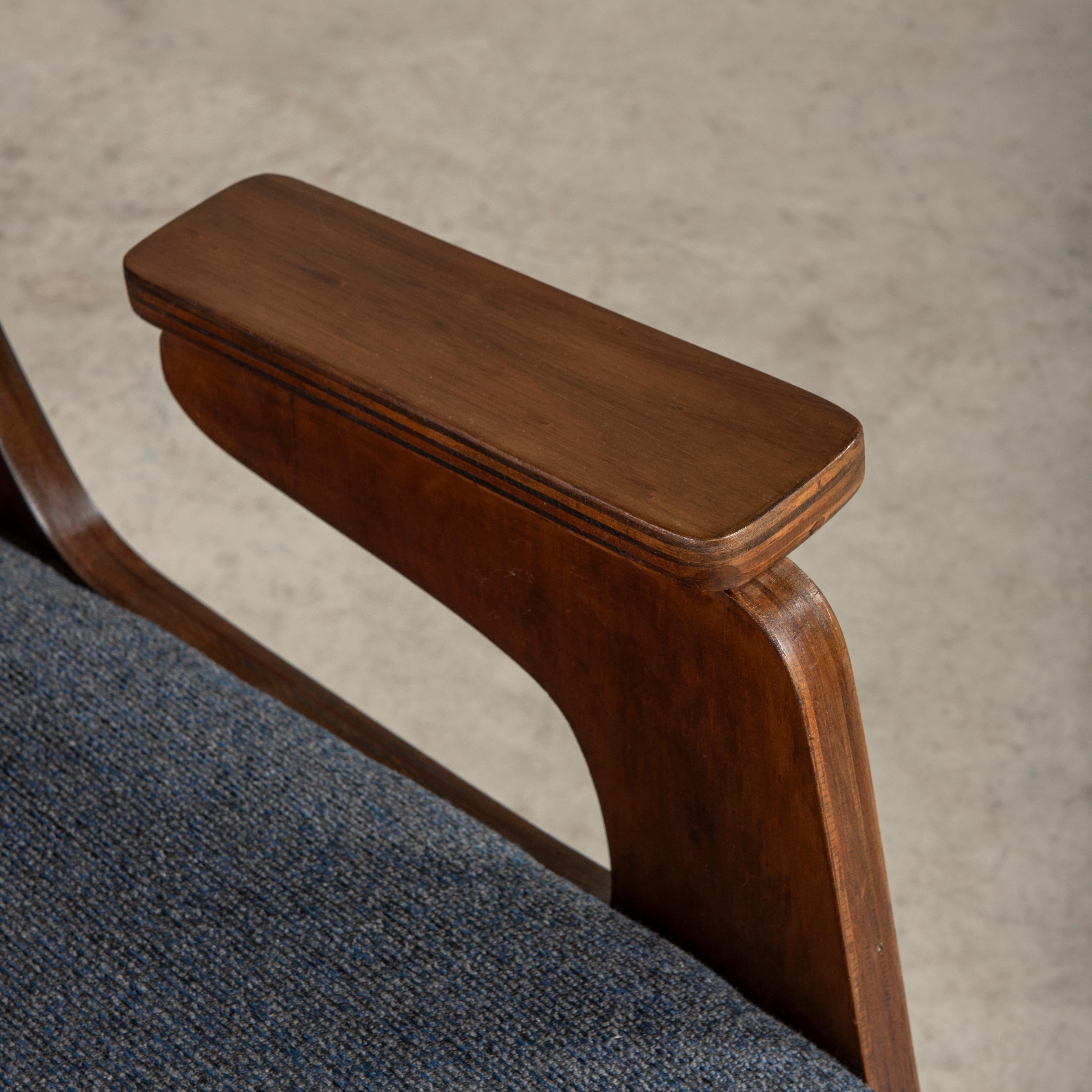'H' Armchair, by Zanine Caldas, Brazilian Mid-Century Modern Design 3