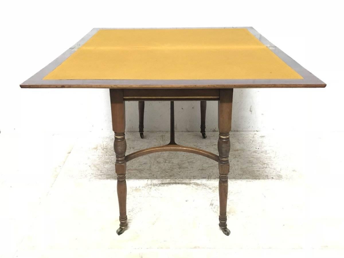 Rosewood H Batley, Attributed Collinson & Lock, an Anglo-Japanese Fold Over Card Table For Sale