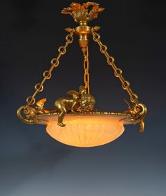 H. Beau, Cupids Chandelier, France, circa 1890