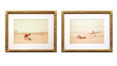 Pair of Orientalist Watercolors, Early 20th Century