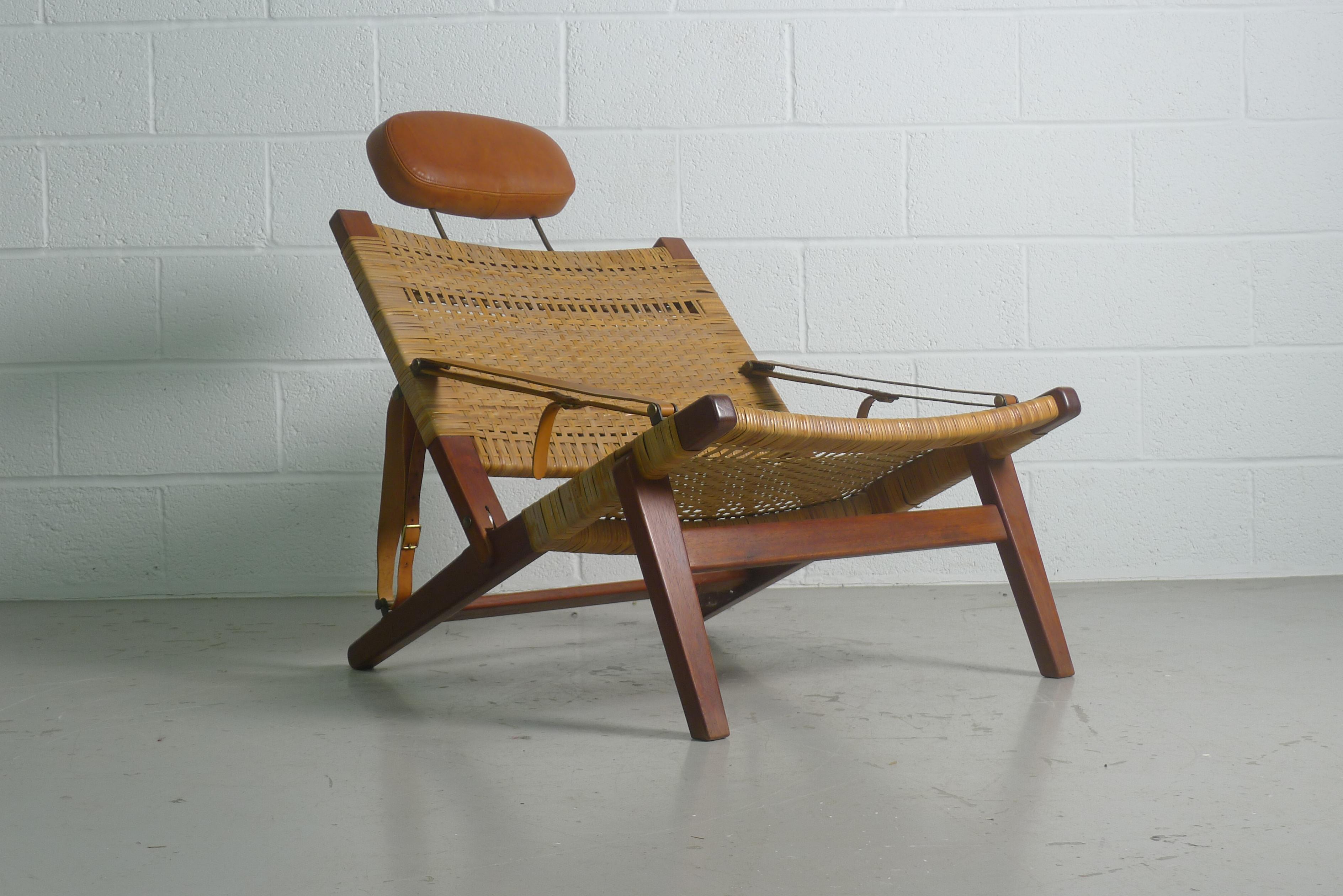 H Brockmann Petersen, Cabinetmade Hunting Pair of Chairs circa 1956, Denmark 3