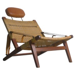 H Brockmann Petersen, paire de chaises de chasse faites par un cabinet, vers 1956, Danemark