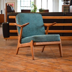 H. Brockmann Petersen Danish Teak & Oak Lounge Chair