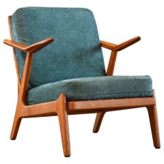 H. Brockmann Petersen Danish Teak & Oak Lounge Chair