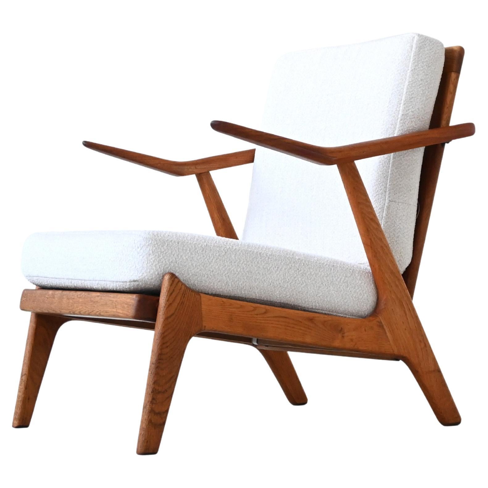 H. Brockmann Petersen Sessel aus Eiche Komfort Dänemark 1960